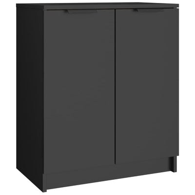 Kenkäkaappi musta 59x35x70 cm tekninen puu
