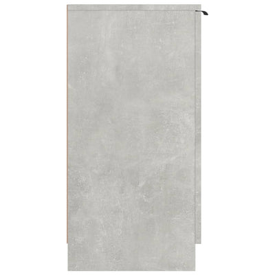 Kenkäkaappi betoninharmaa 59x35x70 cm tekninen puu