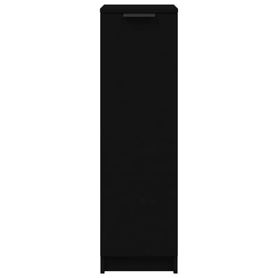 Kenkäkaappi musta 30x35x100 cm tekninen puu