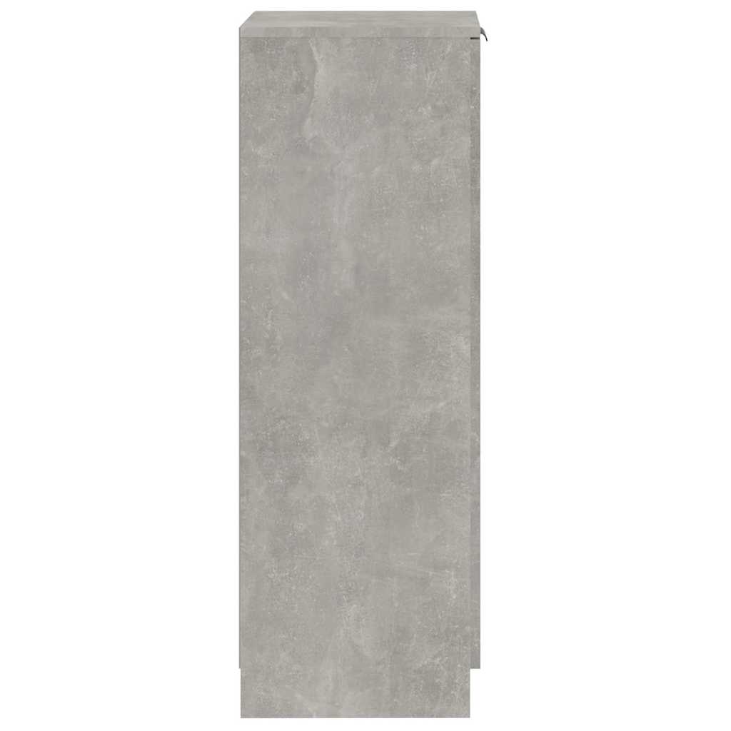 Betoninharmaa kenkäkaappi Luder 30x35x100cm (puinen)