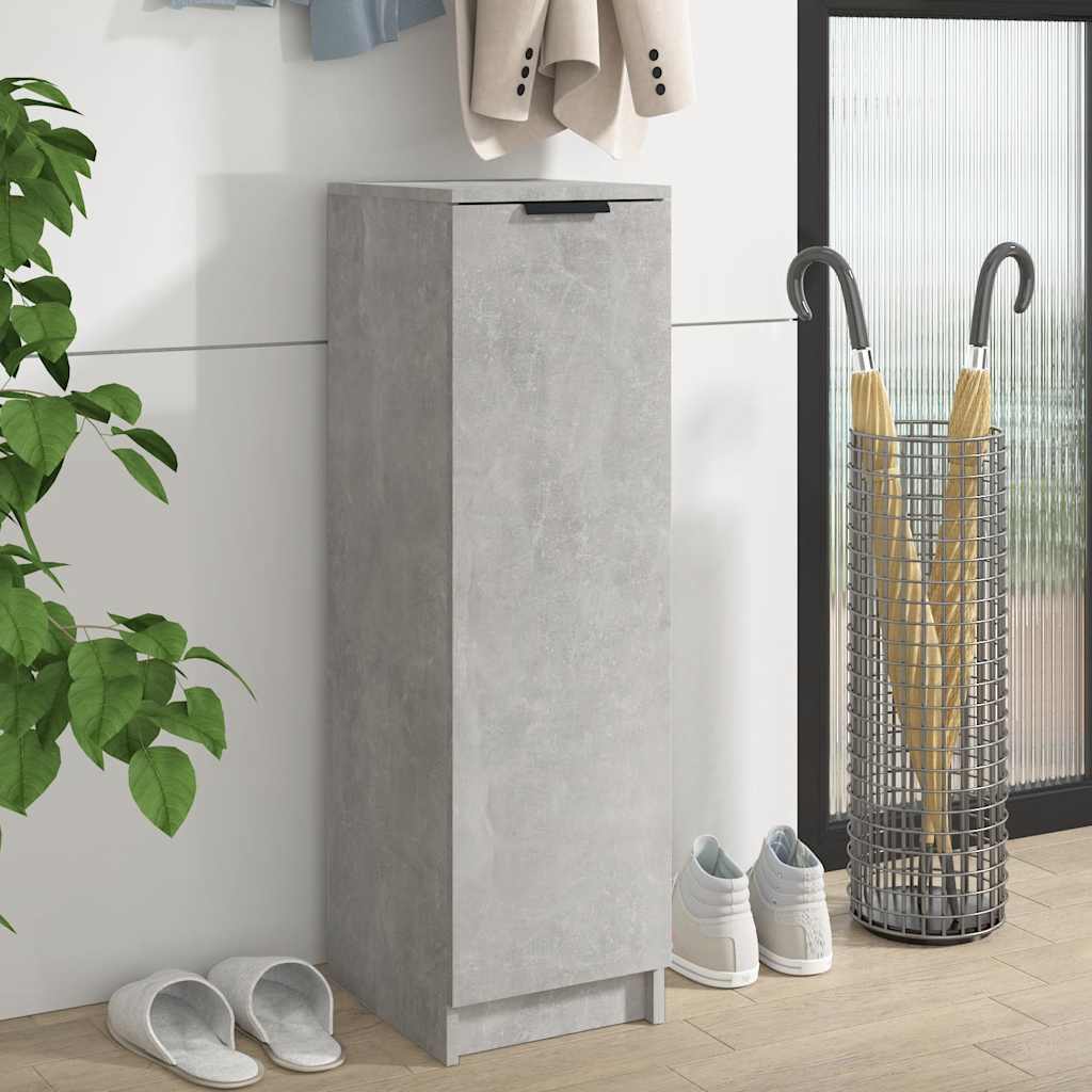 Betoninharmaa kenkäkaappi Luder 30x35x100cm (puinen)