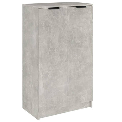 Kenkäkaappi betoninharmaa 59x35x100cm tekninen puu