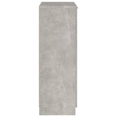 Kenkäkaappi betoninharmaa 59x35x100cm tekninen puu