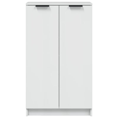 Valkoinen kenkäkaappi Meala 59x35x100cm (korkeakiilto, puinen)