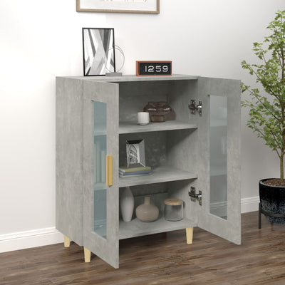 Senkki betoninharmaa 69,5x34x90 cm tekninen puu