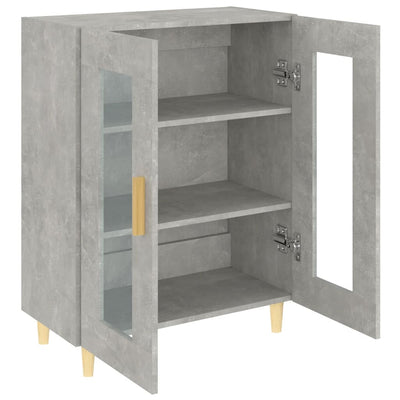 Senkki betoninharmaa 69,5x34x90 cm tekninen puu