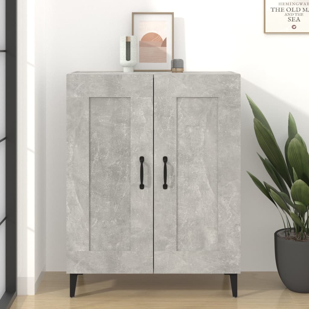 Betoninharmaa senkki Bota 69,5x34x90cm (puinen)