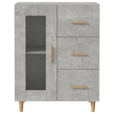 Senkki betoninharmaa 69,5x34x90 cm tekninen puu