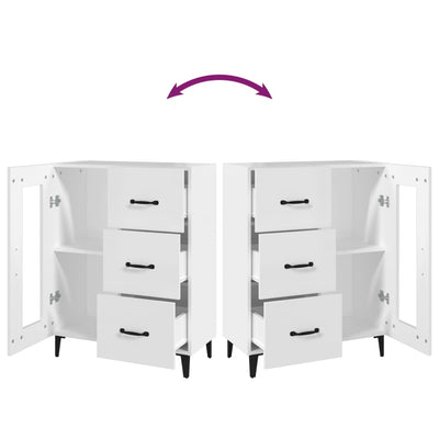 Valkoinen senkki Aleandra 69,5x34x90cm (puinen)