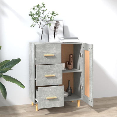 Senkki betoninharmaa 69,5x34x90 cm tekninen puu