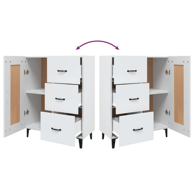 Valkoinen senkki Filora 69,5x34x90cm (puinen)