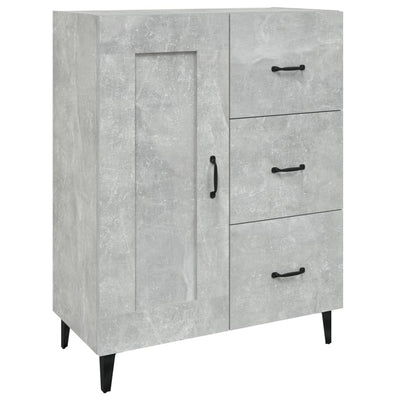 Senkki betoninharmaa 69,5x34x90 cm tekninen puu