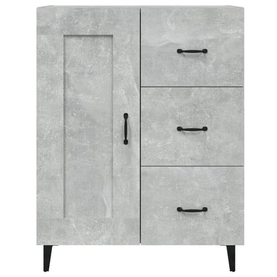 Senkki betoninharmaa 69,5x34x90 cm tekninen puu