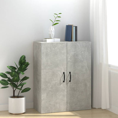 Riippuva kaappi betoninharmaa 69,5x34x90 cm tekninen puu