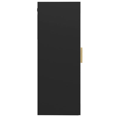 Riippuva seinäkaappi musta 69,5x34x90 cm