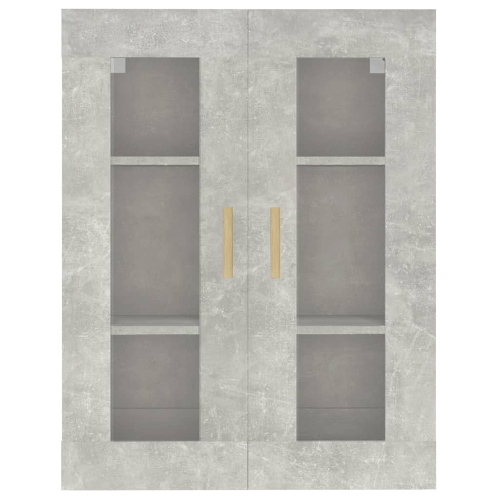 Betoninharmaa riippuva seinäkaappi Lugenia 69,5x34x90cm