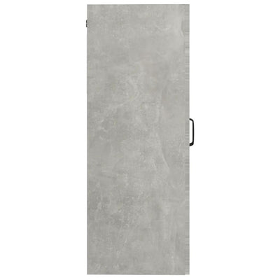 Riippuva seinäkaappi betoninharmaa 69,5x34x90 cm