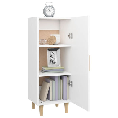 Valkoinen senkki Dumutru 34,5x34x90cm (puinen)