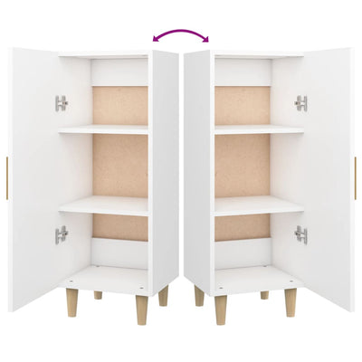 Valkoinen senkki Dumutru 34,5x34x90cm (puinen)