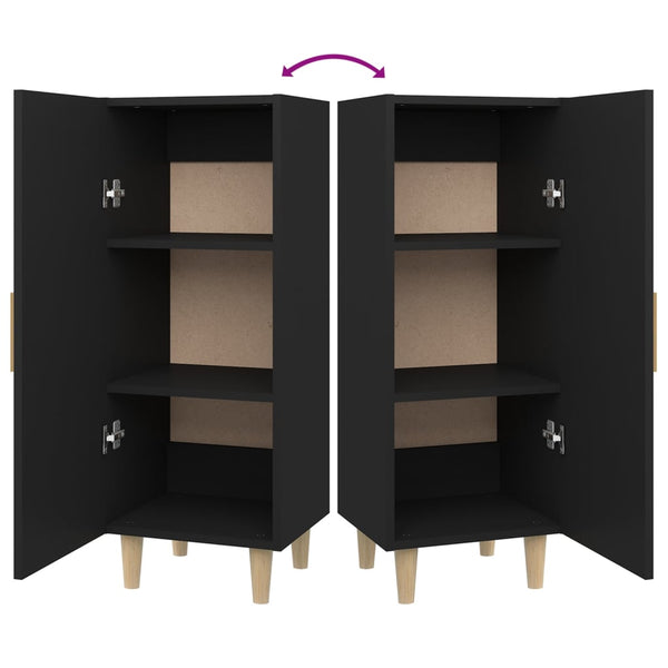 Musta senkki Dumutru 34,5x34x90cm (puinen)