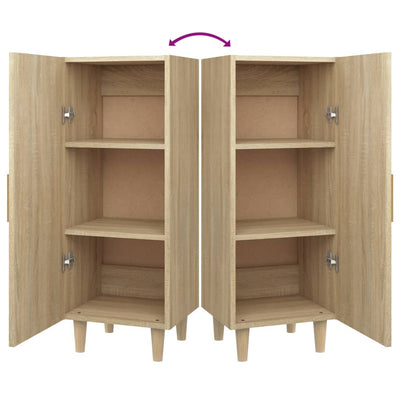 Senkki Sonoma-tammi 34,5x34x90 cm tekninen puu