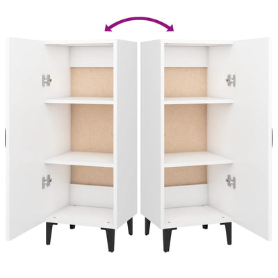 Senkki valkoinen 34,5x34x90 cm tekninen puu