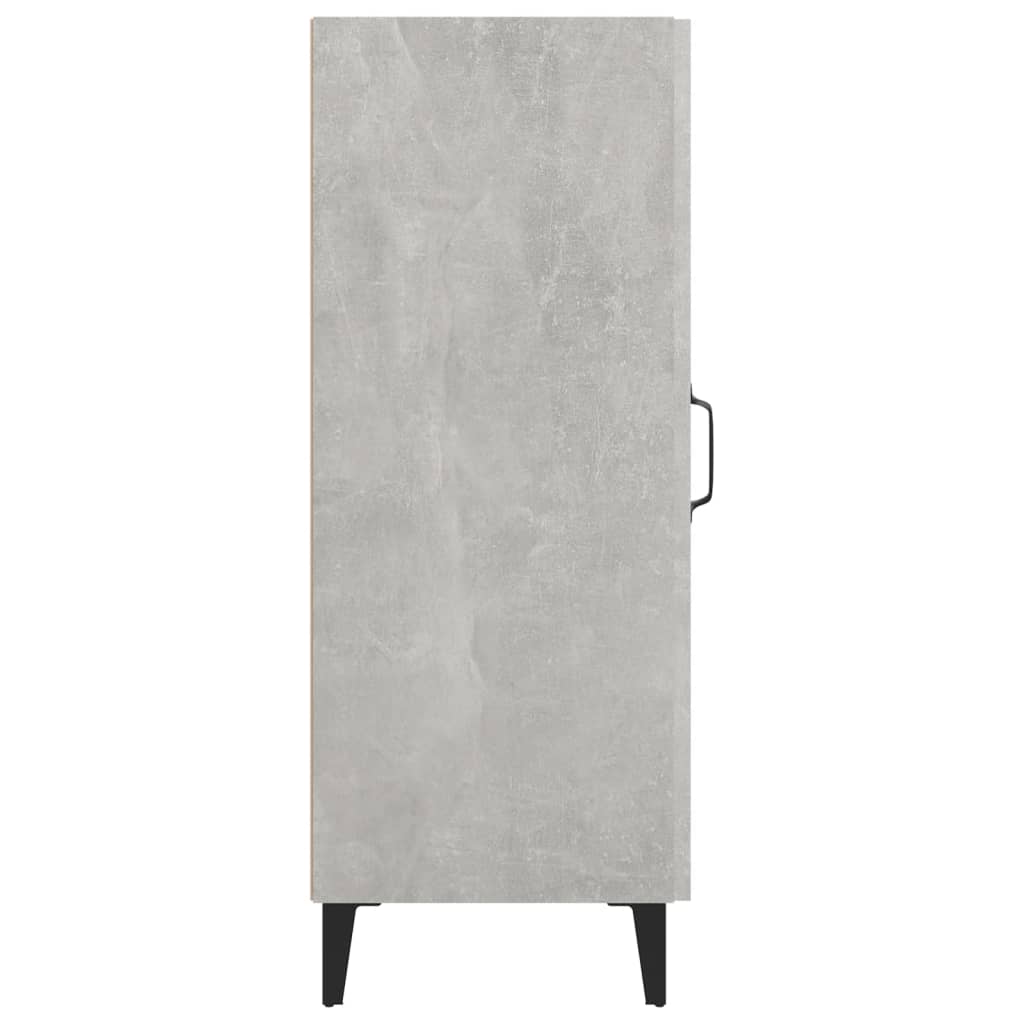 Betoninharmaa senkki Rigu 34,5x34x90cm (puinen)