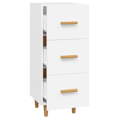 Senkki valkoinen 34,5x34x90 cm tekninen puu