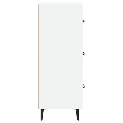 Valkoinen senkki Patrache 34,5x34x90cm (puinen)