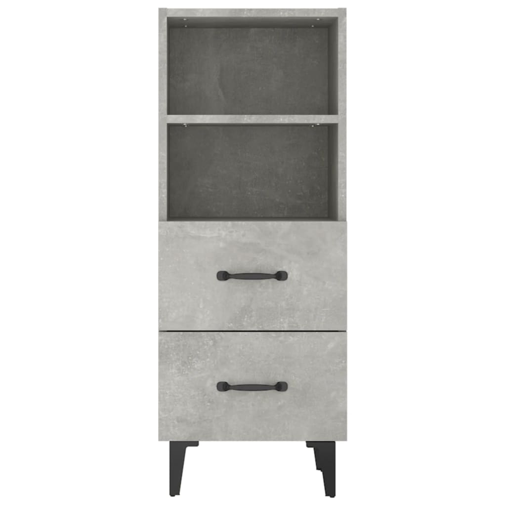 Betoninharmaa senkki Mariet 34,5x34x90cm (puinen)