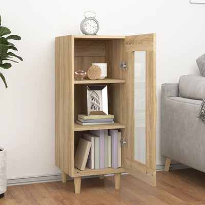 Senkki Sonoma-tammi 34,5x34x90 cm tekninen puu