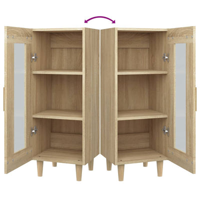 Senkki Sonoma-tammi 34,5x34x90 cm tekninen puu