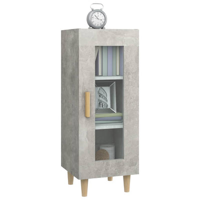 Senkki betoninharmaa 34,5x34x90 cm tekninen puu