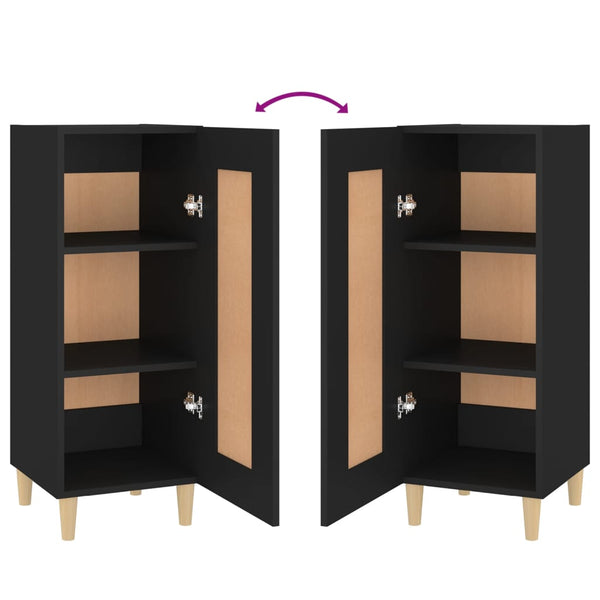 Musta senkki Kandy 34,5x34x90cm (puinen)