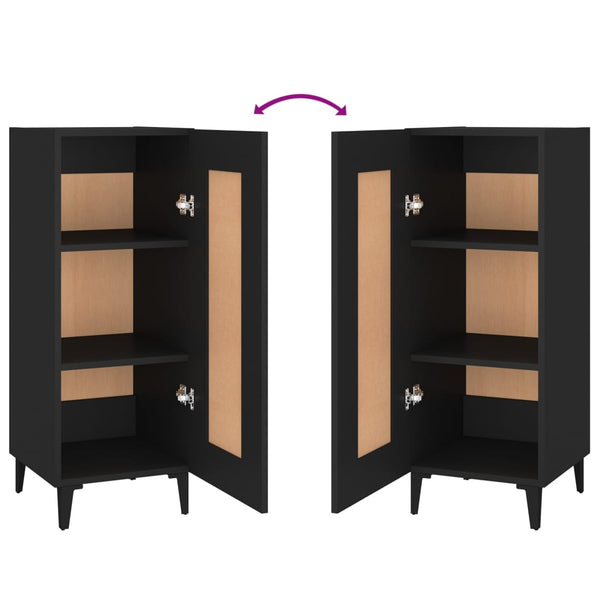 Musta senkki Eberhardt 34,5x34x90cm (puinen)