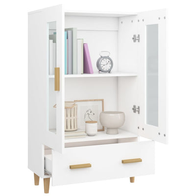 Kaappi valkoinen 70x31x115 cm tekninen puu