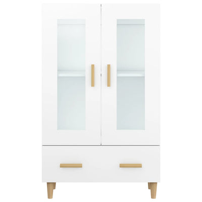 Kaappi valkoinen 70x31x115 cm tekninen puu