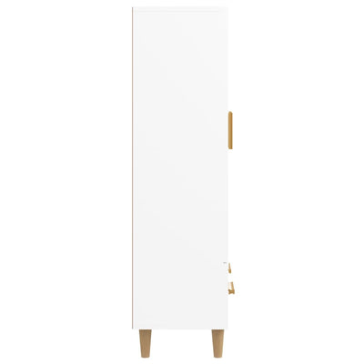 Kaappi valkoinen 70x31x115 cm tekninen puu