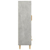 Kaappi betoninharmaa 70x31x115 cm tekninen puu