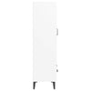 Kaappi valkoinen 70x31x115 cm tekninen puu