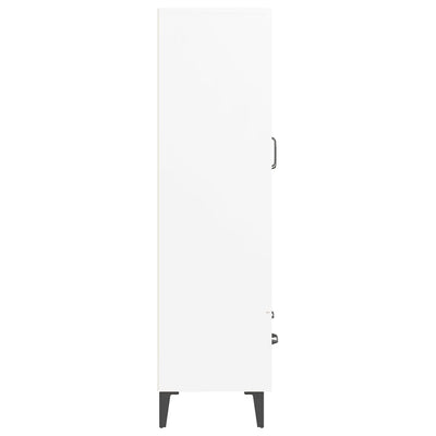 Kaappi valkoinen 70x31x115 cm tekninen puu