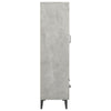 Kaappi betoninharmaa 70x31x115 cm tekninen puu