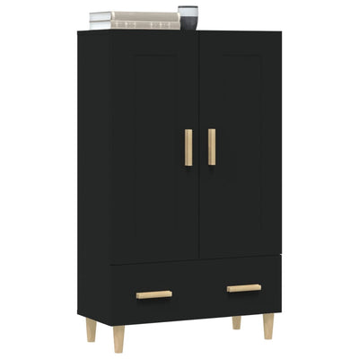 Kaappi musta 70x31x115 cm tekninen puu