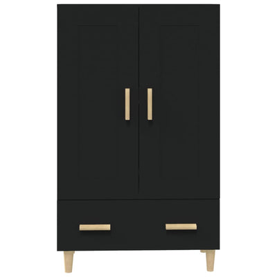 Kaappi musta 70x31x115 cm tekninen puu
