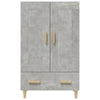 Kaappi betoninharmaa 70x31x115 cm tekninen puu