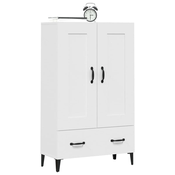 Kaappi valkoinen 70x31x115 cm tekninen puu