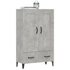 Kaappi betoninharmaa 70x31x115 cm tekninen puu