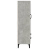 Kaappi betoninharmaa 70x31x115 cm tekninen puu