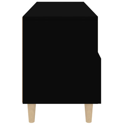 TV-taso musta 80x36x50 cm tekninen puu