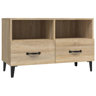 TV-taso Sonoma-tammi 80x36x50 cm tekninen puu